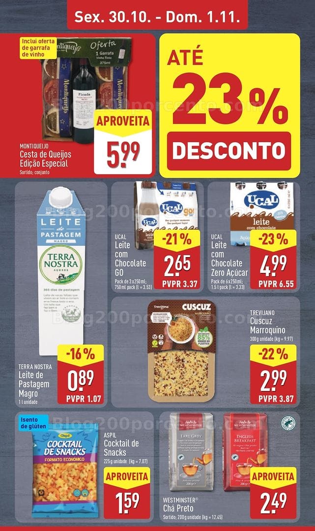 Antevisão Folheto ALDI Promoções de 26 outubro a 1 novembro